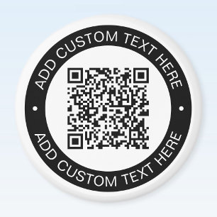 Vervang door uw eigen geüploade QR-code of Afbeeld Magneet