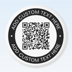 Vervang met je eigen geüploade QR-code of afbeeldi Magneet