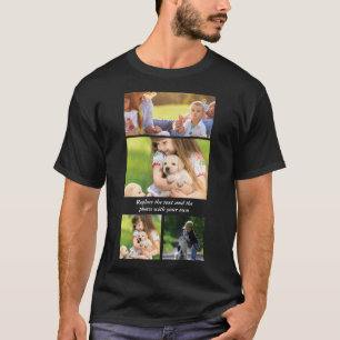 Vervang tekst en foto's door je eigen t-shirt