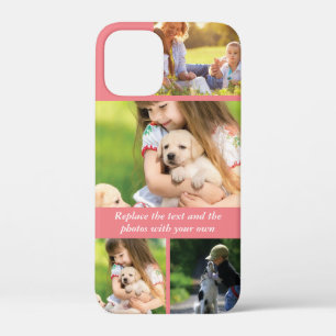 Vervang tekst en foto's door uw eigen iPhone 12 mini hoesje