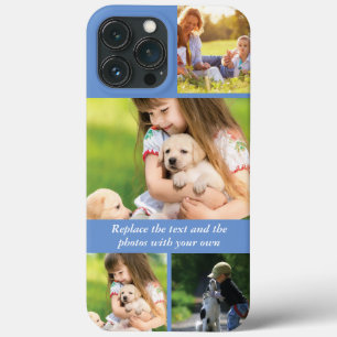 Vervang tekst en foto's door uw eigen iPhone 13 pro max hoesje