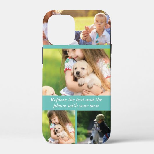 Vervang tekst en foto's door uw eigen Case-Mate iPhone case (Achterkant)