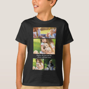 Vervang tekst en foto's door uw eigen t-shirt