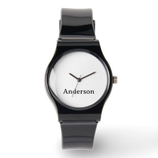 Vervang Tekst Siliconen Band Zwarte Horloge