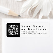 Vervang uw eigen QR-code | Modern Etiket (Insitu)
