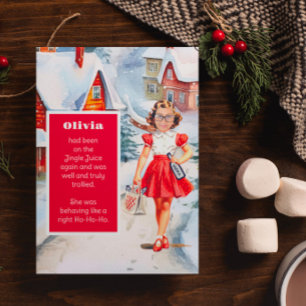 Vervang uw gezicht Kerstmis Kaart