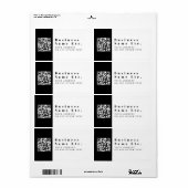 Vervang uw QR-code | Modern Etiket (Full Sheet)