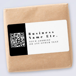 Vervang uw QR-code Modern Etiket