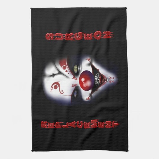 Vervangende chirurg Evil Clown Theedoek (Verticaal)