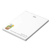 Vervangende School Leraar Potloden Bloemen Notitieblok (Gedraaid)