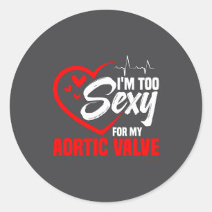 Vervanging klep hartchirurgie aortaklep reparatie ronde sticker