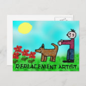 Vervangingsartiest Briefkaart (Voorkant / Achterkant)