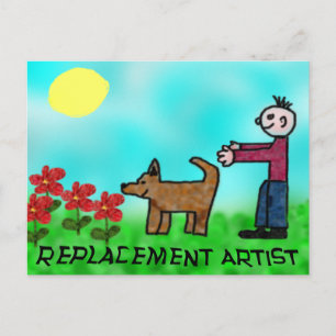 Vervangingsartiest Briefkaart