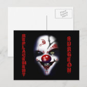 Vervangingschirurg - Briefkaart van de aambediende (Voorkant / Achterkant)