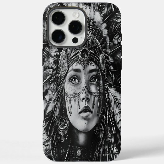 Vervederde Indiase meisje krijger Case-Mate iPhone Case (Achterkant)