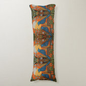 Vervederde Rust: Vogels Ontwerp Lichaamskussen (Voorkant Verticaal)