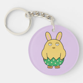 Verveelde Bunny Chick 02 Sleutelhanger