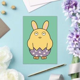Verveelde Bunny Chick 03 Acryl Uitnodigingen