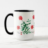 Verveine rouge avec la tasse intérieure de noir (Gauche)