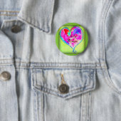 vervelend hart ronde button 5,7 cm (In situ)