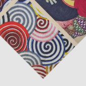 VERVELEND, JAPANSE VROUW MET WITTE KAT TISSUEPAPIER (Detail)