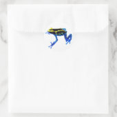 Verven van gifkikker ronde sticker (Tas)
