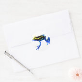 Verven van gifkikker ronde sticker (Envelop)