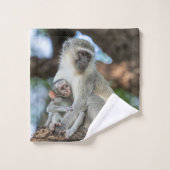 Vervet Monkey African Wildlife Photo (Gant de toilette)