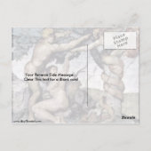 Vervloek van Adam en Eva door Michelangelo Buonarr Briefkaart (Achterkant)