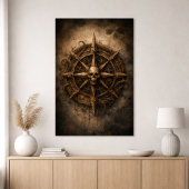 Vervloekt Kompas Sigil Piraat Poster