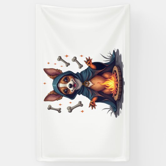 Vervloekte Chihuahua Ritual Dog Spandoek (Verticaal)