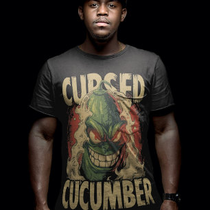 Vervloekte komkommer Grappige Halloween komkommer Tri-Blend Shirt