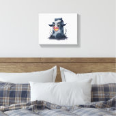 Vervloekte melk karton Koe Canvas Afdruk (Insitu (Slaapkamer))