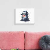 Vervloekte melk karton Koe Canvas Afdruk (Insitu (Woonkamer))