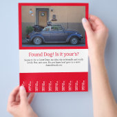 Vervlogen Hond Afscheur Flyer (Hand)