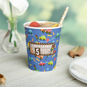 Vervoer Blauw Papieren Bekers