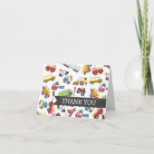 Vervoer Dank u kaartvoertuig Dank u Bedankkaart (Voorkant)