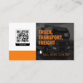 Vervoer en logistiek | Visitekaartje vrachtwagen (Achterkant)