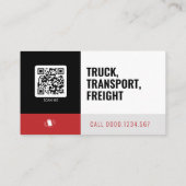 Vervoer en logistiek | Vrachtwagen Visitekaartje (Achterkant)