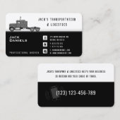Vervoer en logistiek | Vrachtwagen Visitekaartje (Voorkant / Achterkant)