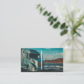 Vervoer en logistiek | Vrachtwagen Visitekaartje (Staand voorkant)