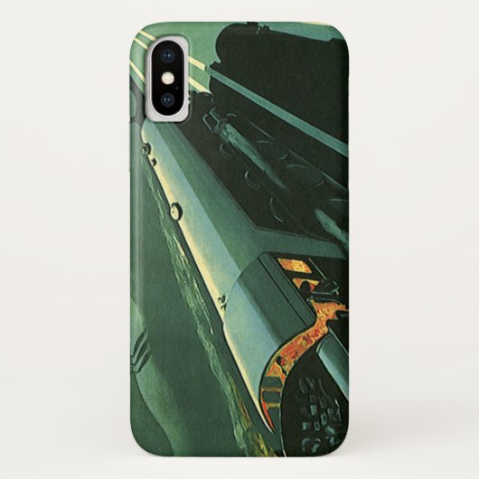  vervoer, groene sneltrein Case-Mate iPhone case (Achterkant)