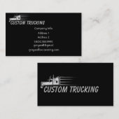 Vervoer met transportband visitekaartje (Voorkant / Achterkant)