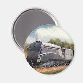 vervoer, Modern Silver Bullet Train Magneet (Voorkant / Achterkant)