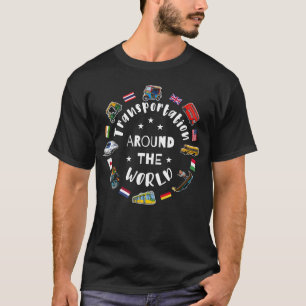 Vervoer over de hele wereld t-shirt