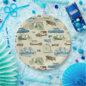  vervoer papieren bordje (Feest)