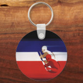  vervoer, patriottische racewagens sleutelhanger (Voorkant)