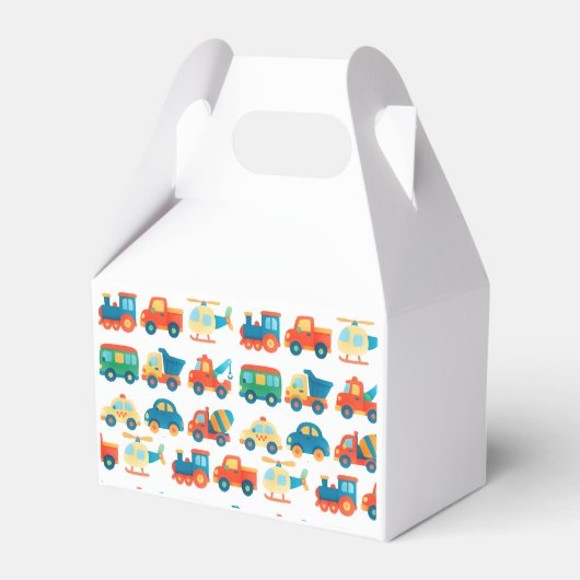 Vervoer Schattigee auto's Verjaardag Bedankt Bedankdoosjes (Achterkant)