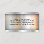 Vervoer Semi Truck Logo | metaalindustrie Visitekaartje (Achterkant)