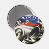  vervoer, sportweddenraces magneet (Voorkant / Achterkant)